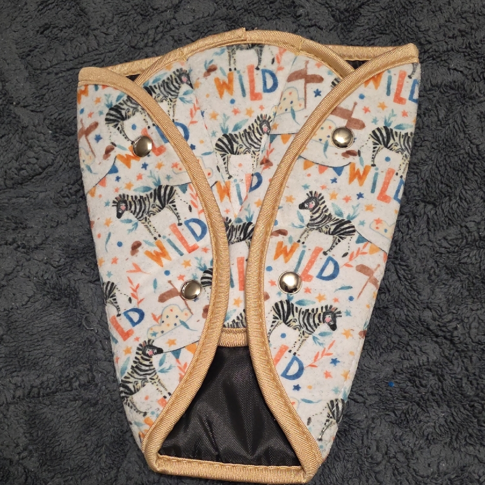 Zebra Wild Kids Car Seat / Seat Belt Pad